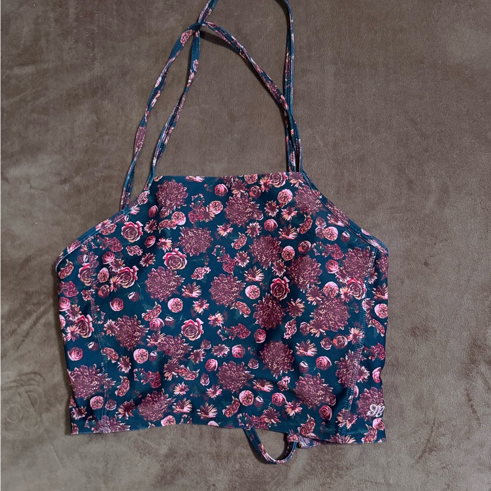 Floral Strappy Crop Top